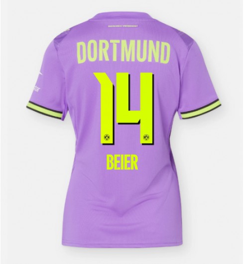 Borussia Dortmund Maximilian Beier #14 Alternativní Dres pro Dámské 2026-27 Krátký Rukáv Borussia Dortmund Maximilian Beier #14 Alternativní Dres pro Dámské 2026-27 Krátký Rukáv